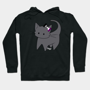 Ace Pride Russian Blue Kitty Ear Bow Hoodie